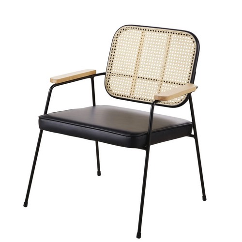 fauteuil-cannage-rotin-metal