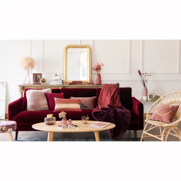 canape-4-places-velours-bordeaux