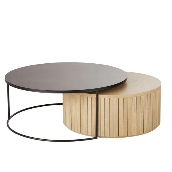 tables-gigogne-rondes-bois-metal