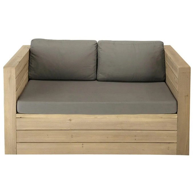 banquette jardin bois