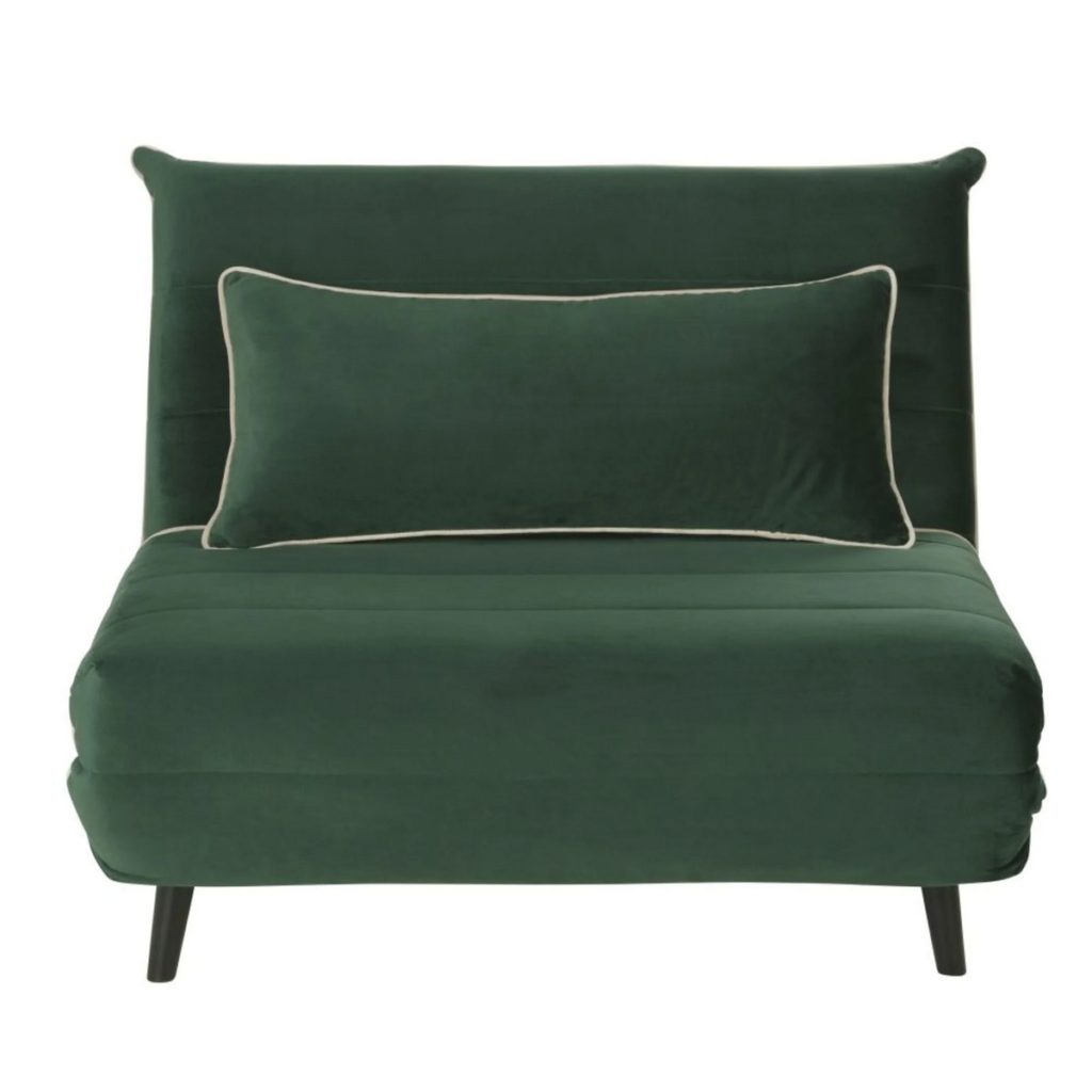 banquette velours vert