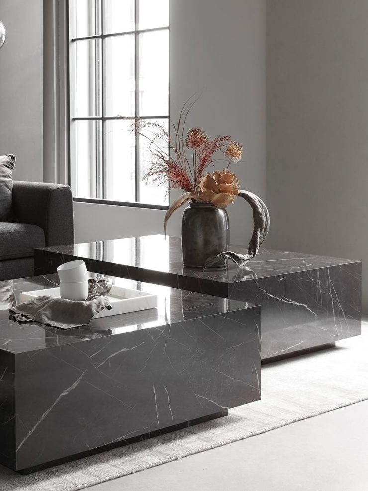Tables basses en marbre 20 modèles design tendance en 2024 NuageDeco