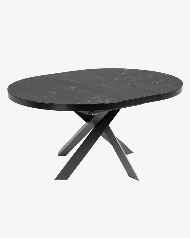 table-extensible-ronde-marbre-noire