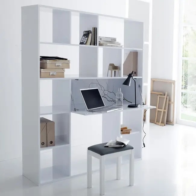 bureau-bibliotheque-blanc