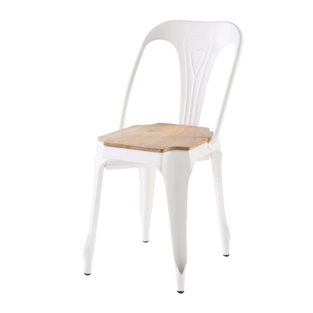 chaise-metal-blanc-bois