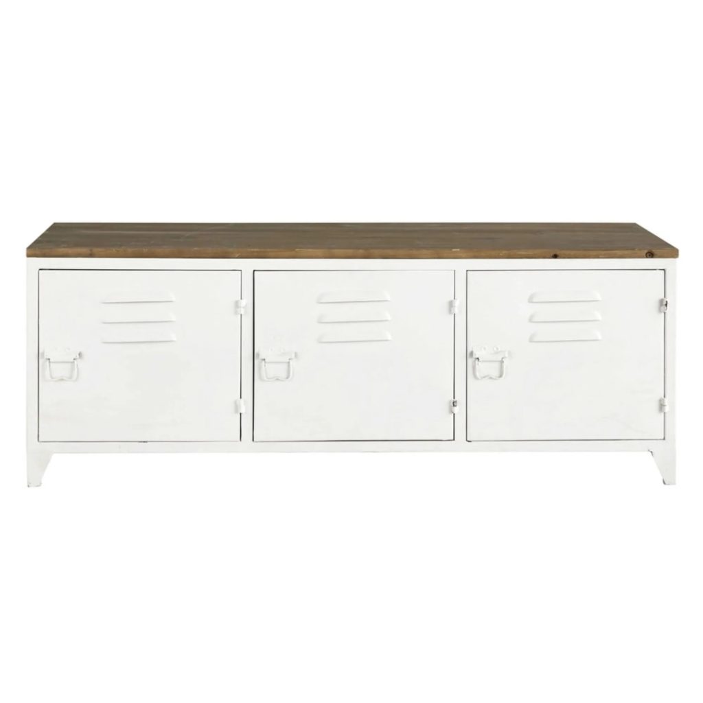 meuble-tv-industriel-metal-blanc