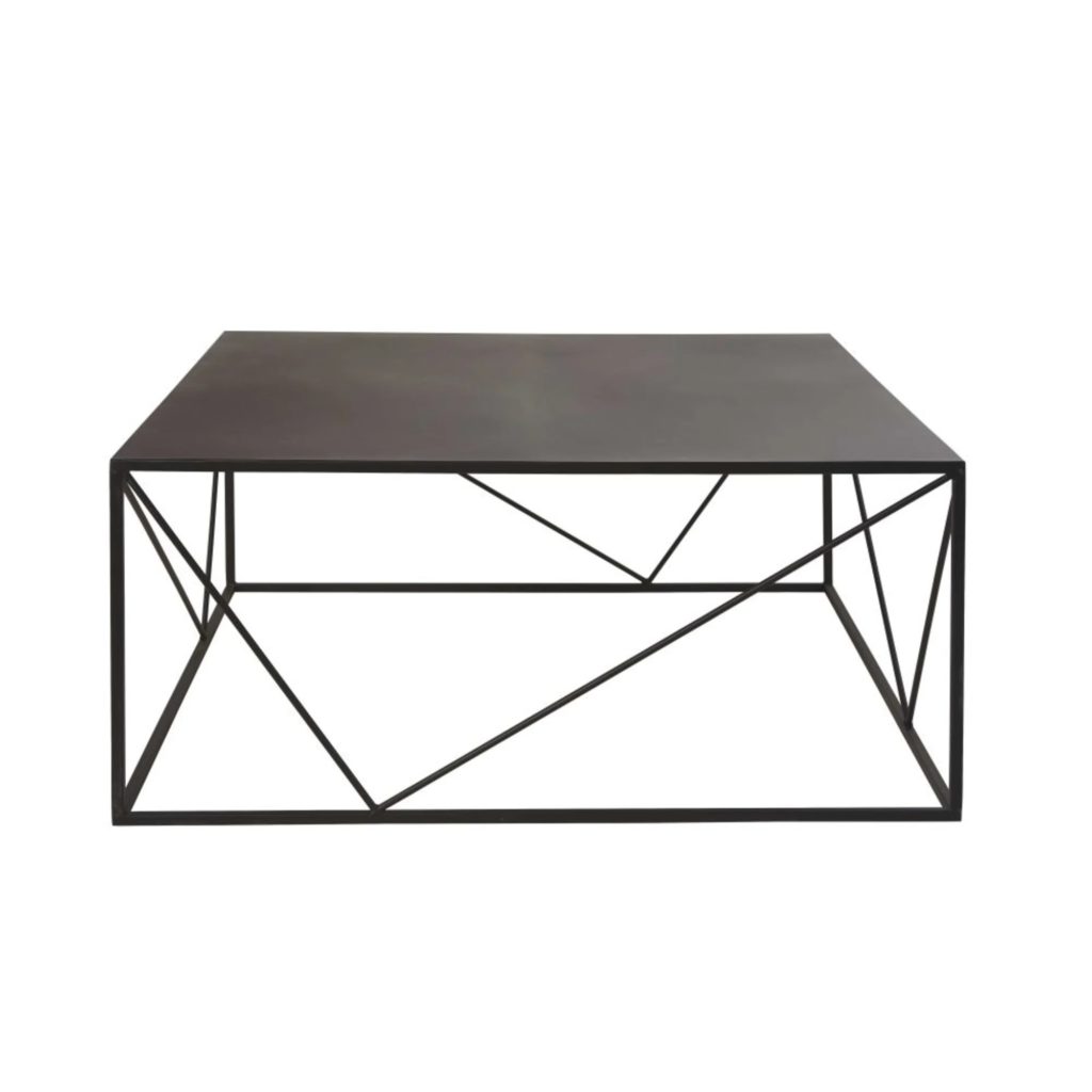 table-basse-metal-noir