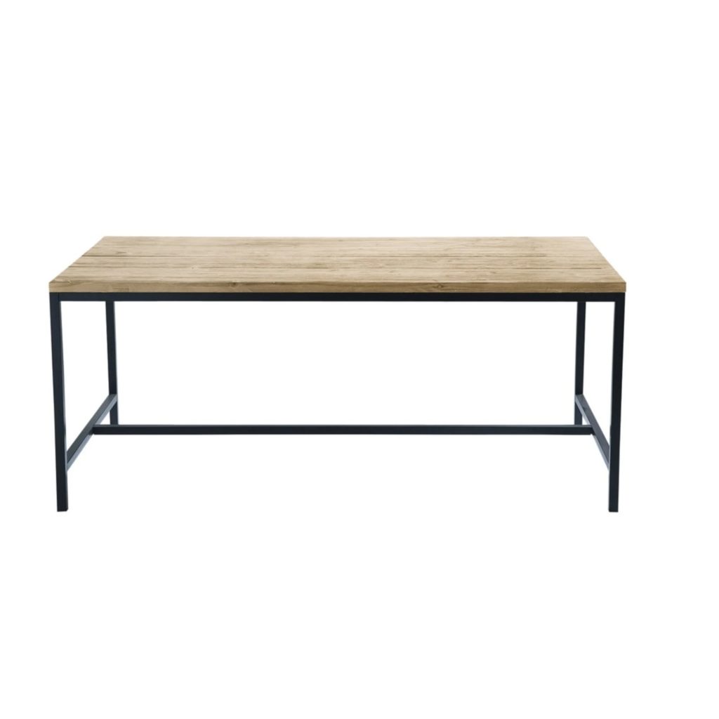 table-bois-metal