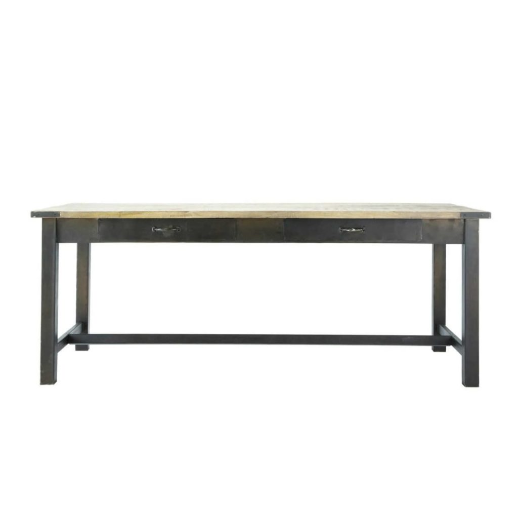 table-industrielle-bois-metal