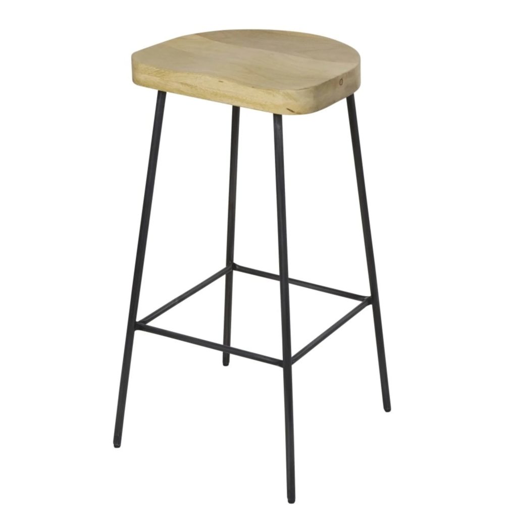 tabouret-bar-metal-bois