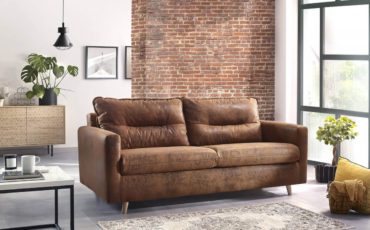 canape-droit-convertible-tissu-vintage