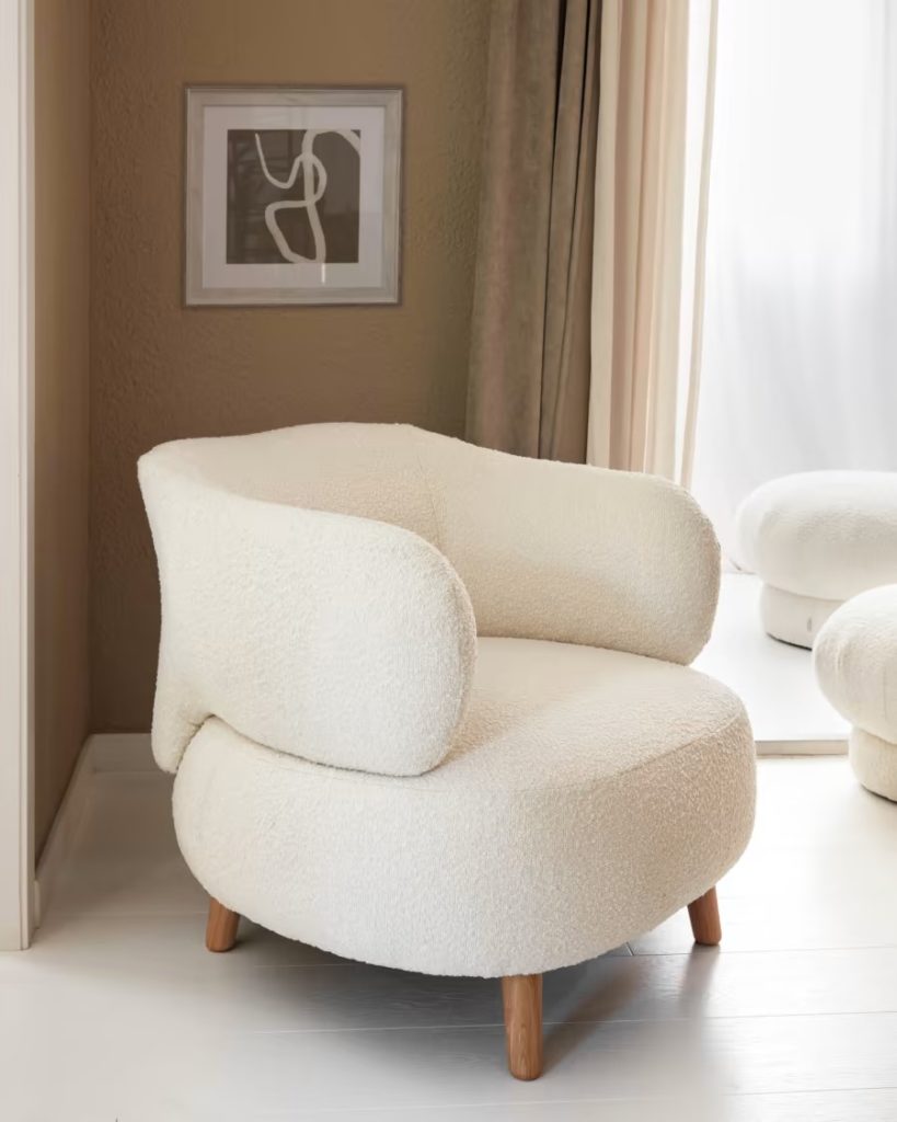 fauteuil-laine-bouclette