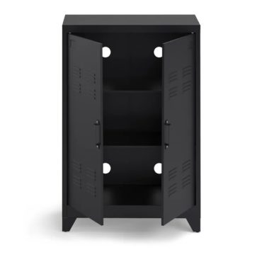Armoire En Métal Vintage Avec étagère - Style Ancien, Haute Qualité
