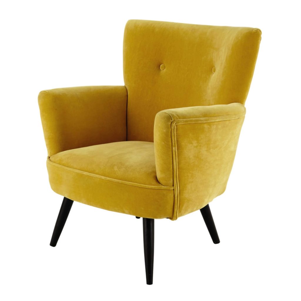 fauteuil-velours-jaune-maisons-monde