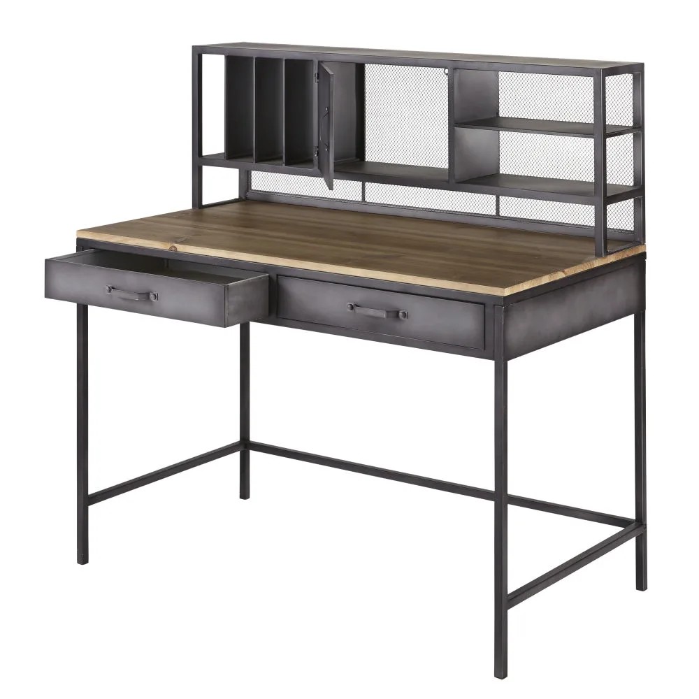 Bureau secrétaire : meuble vintage pratique et compact - NuageDeco