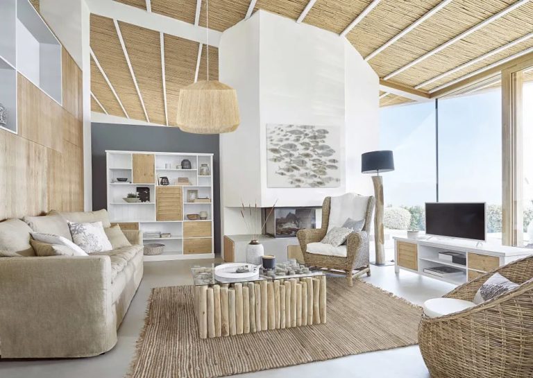Salon bord de mer chic : 50 idées déco inspirantes pour votre intérieur