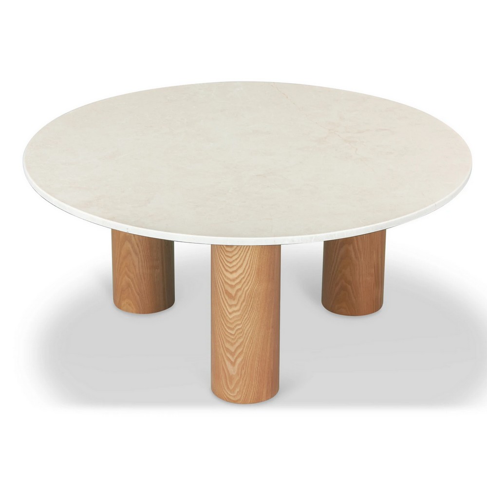 table-basse-bois-marbre-beige