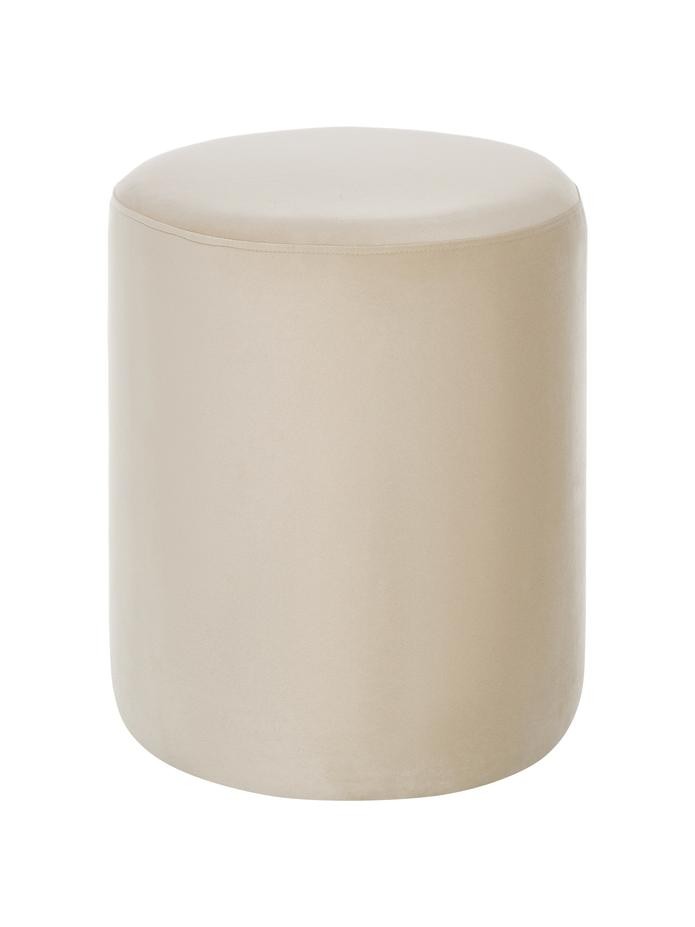 pouf-velours-beige-design