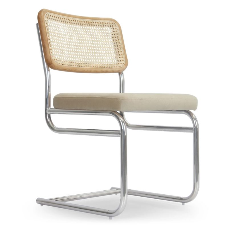 Chaise design tubulaire vintage, années 1970