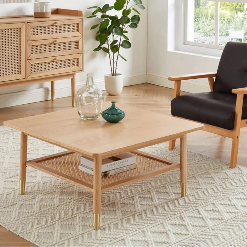 Table basse cannage le choix parfait pour une déco naturelle de salon