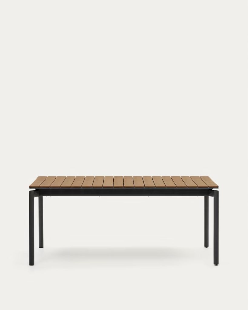 table-jardin-alu-noir-bois