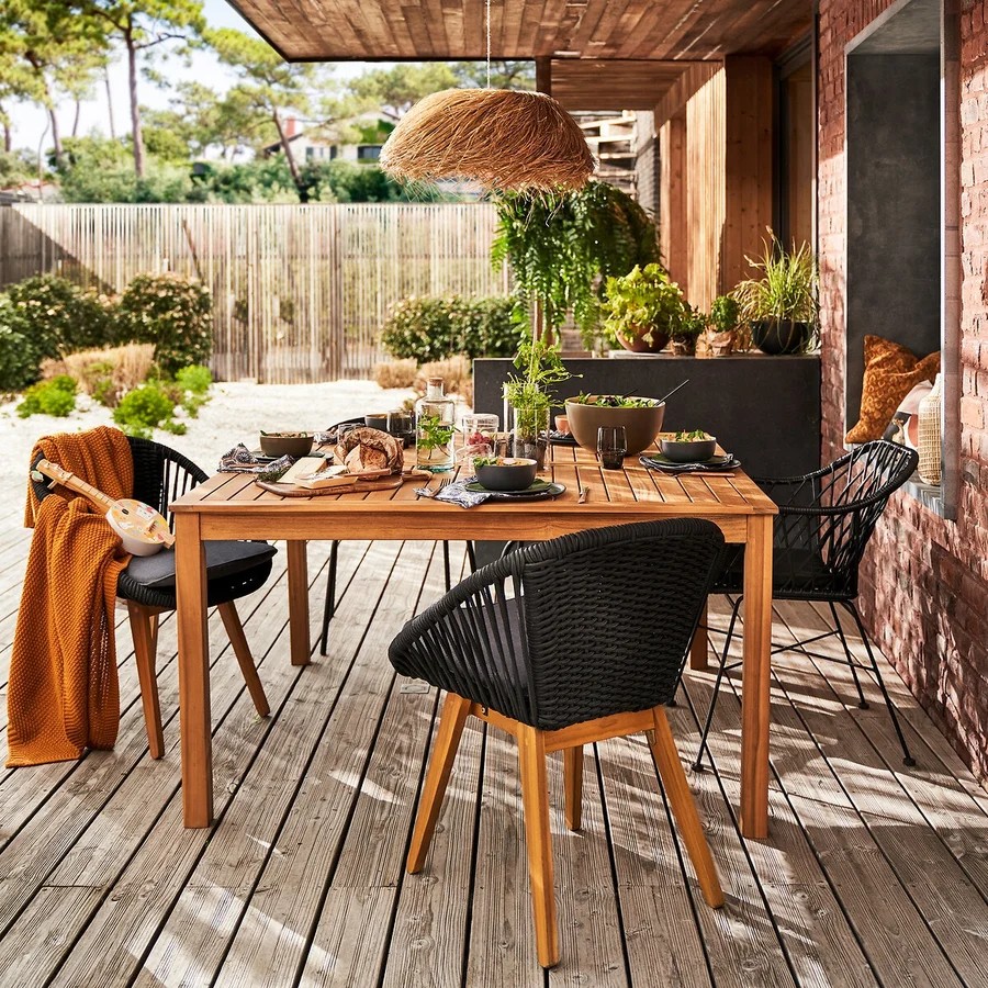 table-jardin-bois-carree