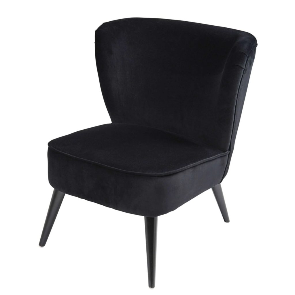 fauteuil-velours-noir