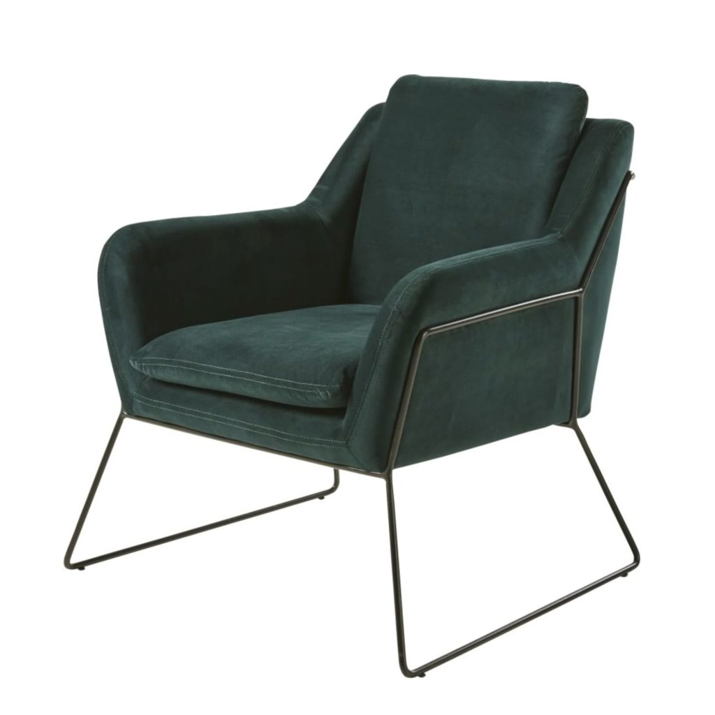 fauteuil-velours-vert