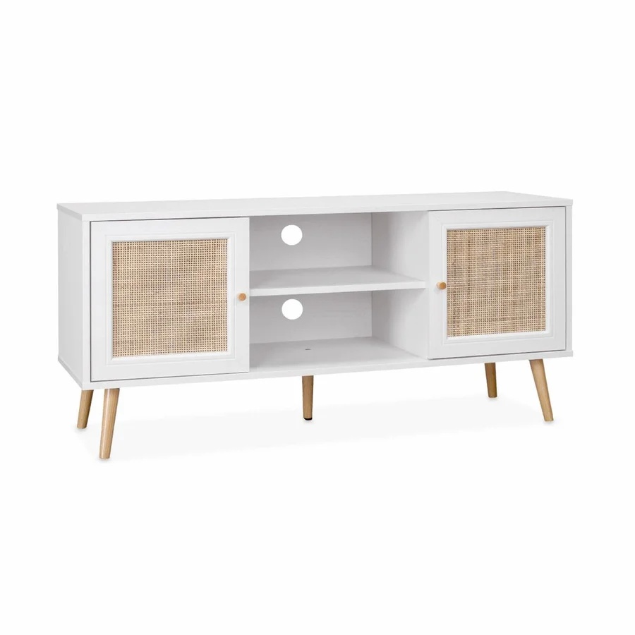 meuble-tv-blanc-cannage