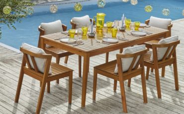 table-chaises-bois-carrefour