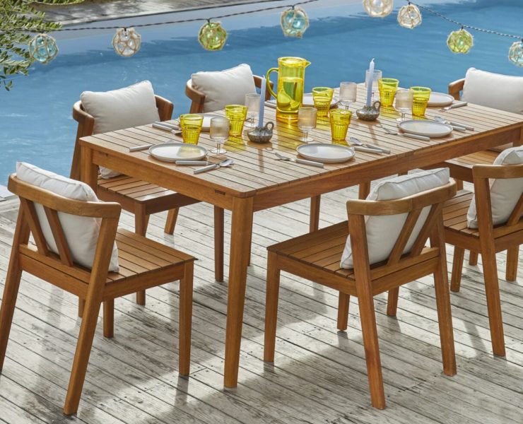 table-chaises-bois-carrefour