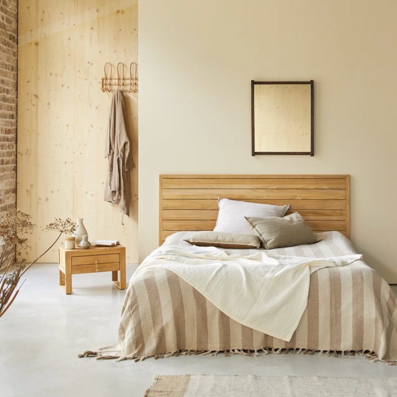 Tête De Lit En Bois Brut
