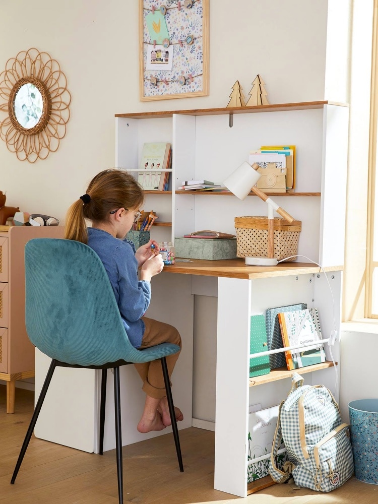 Bureau enfant Coloriage rose - Vertbaudet