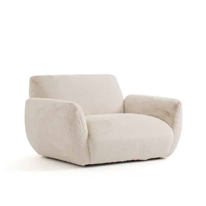 fauteuil-effet-fausse-fourrure