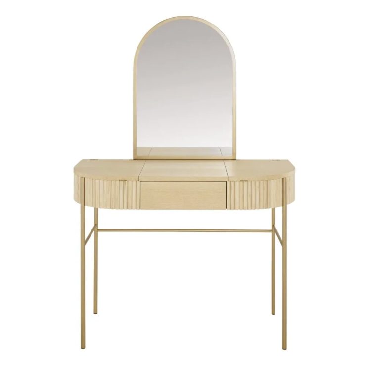 Meuble coiffeuse en bois : 10 modèles design et pratiques pour votre ...