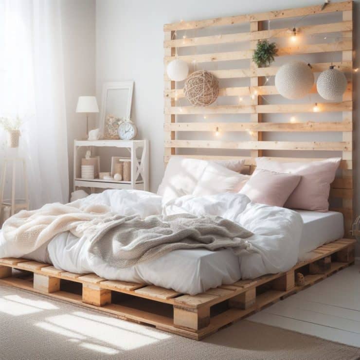 Lit en palettes : le choix malin pour une chambre écolo et stylée ...