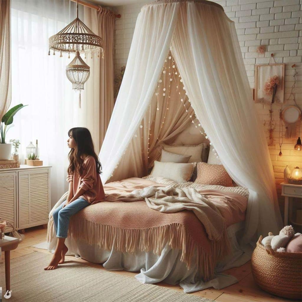 chambre ado fille cocooning