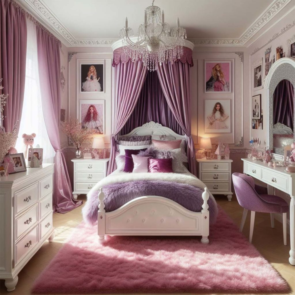 chambre ado fille glamour