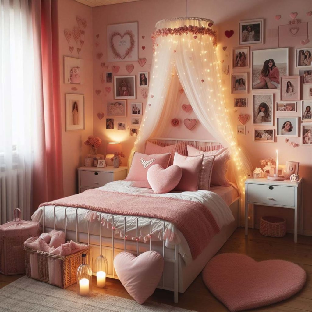 chambre ado fille romantique