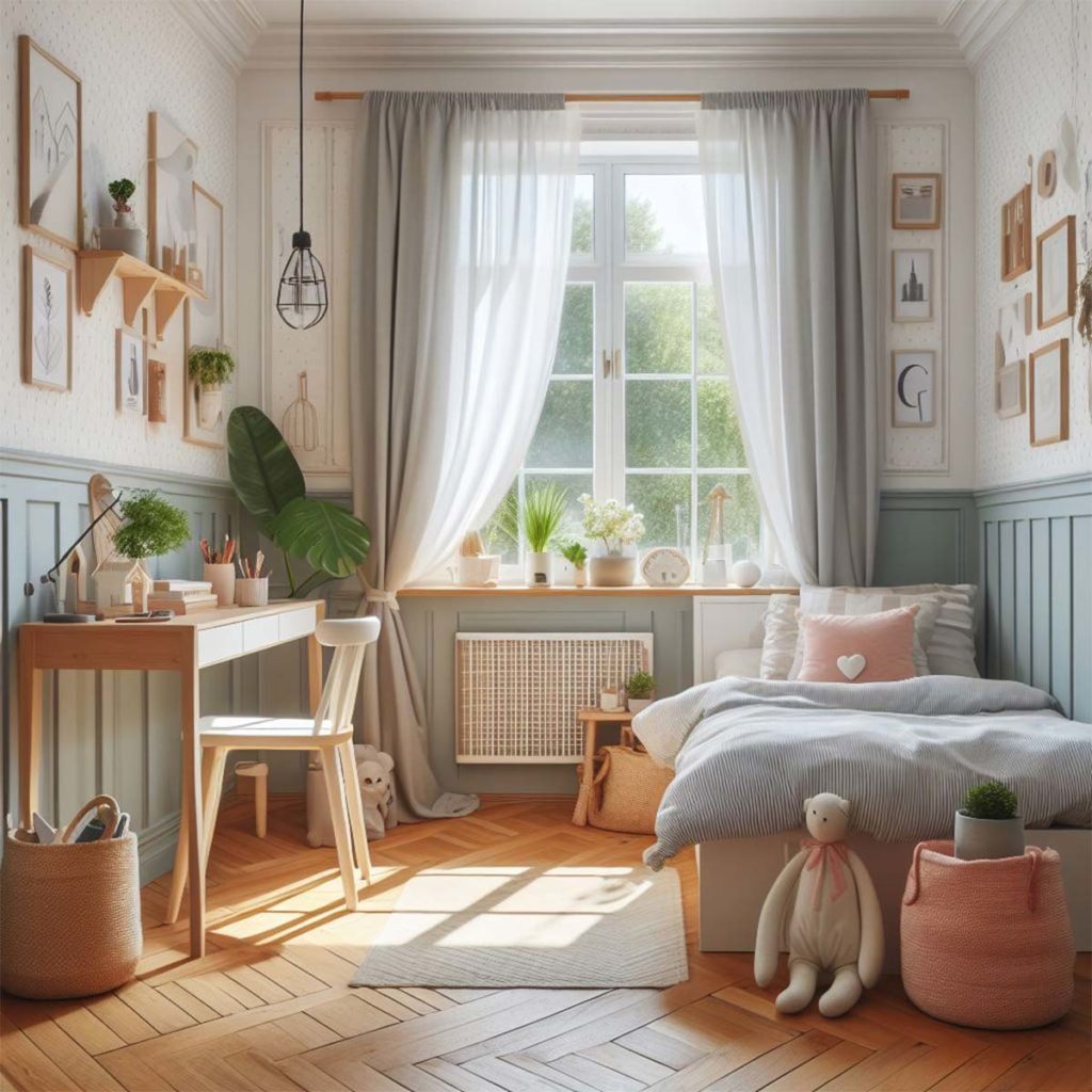 chambre ado fille scandinave