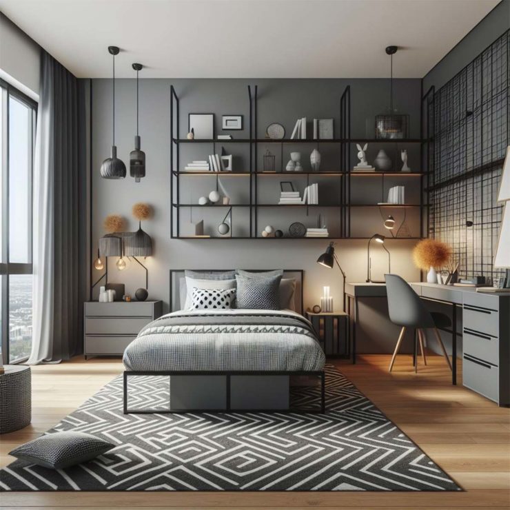 Chambre Ado En Chêne Massif - Lot De 4 Meubles (lit, Bureau, Armoires...)