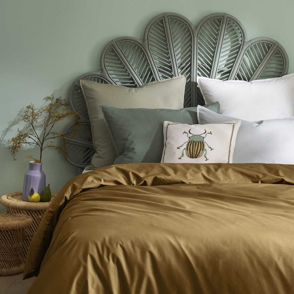 Housse de couette unie percale coton bio Scenario