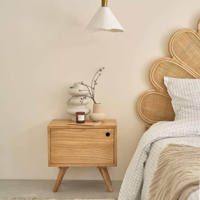 table-chevet-bois-berah-getah