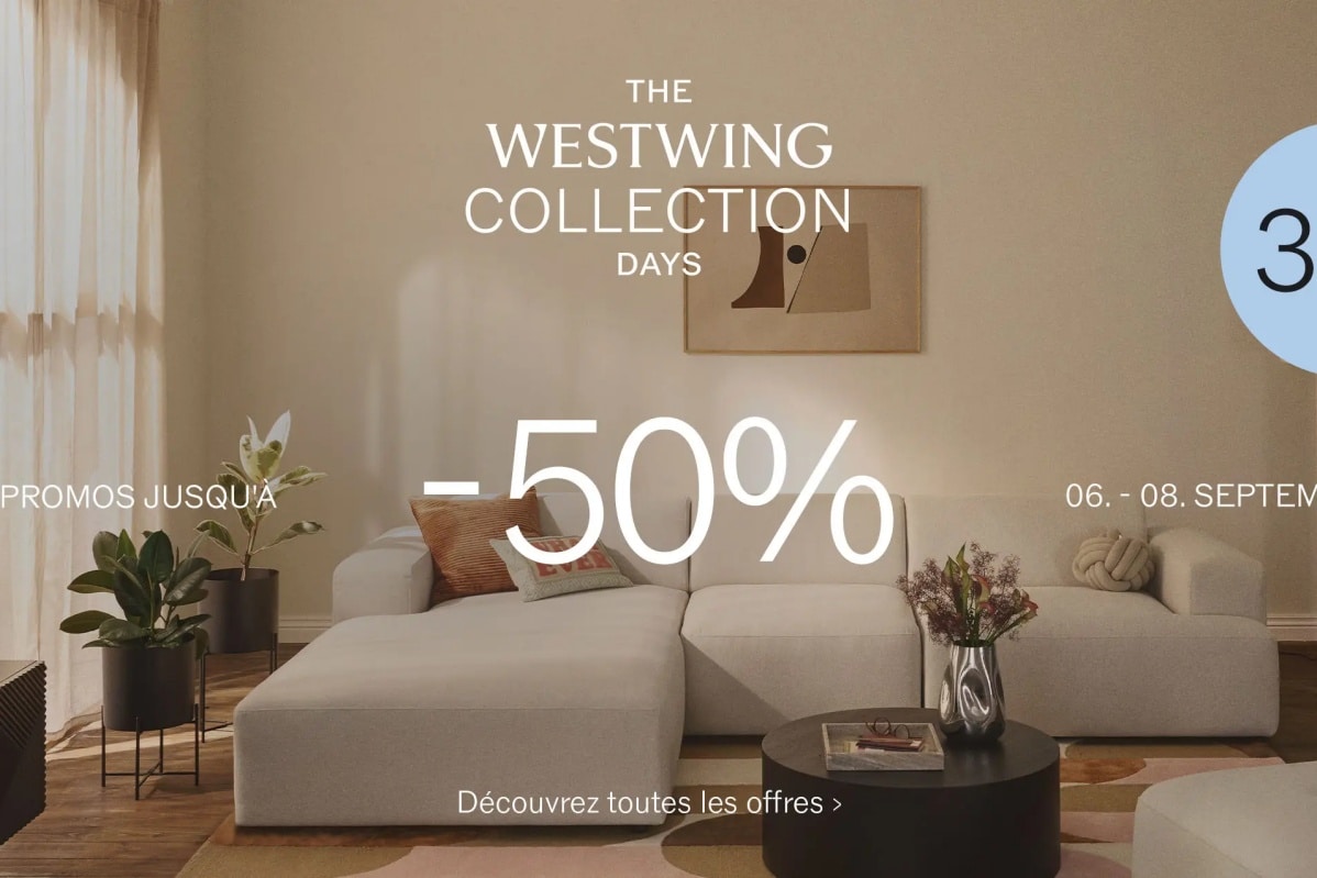 Westwing collection days septembre 2024 : 3 jours de soldes ! - NuageDeco