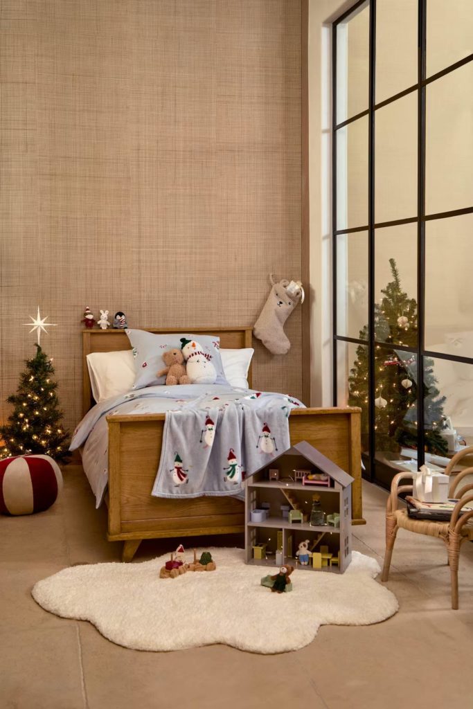 linge-lit-enfant-noel