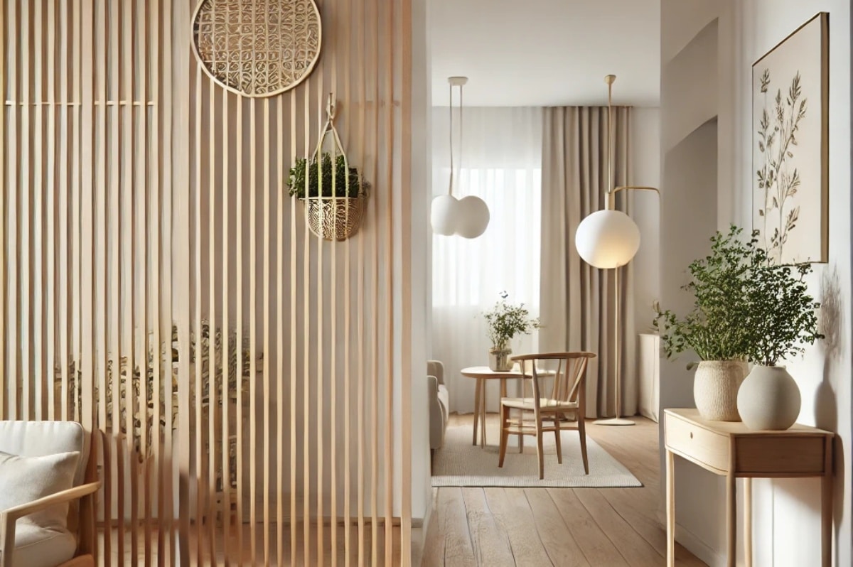 Un claustra d'intérieur en bois design pour séparer vos espaces - NuageDeco