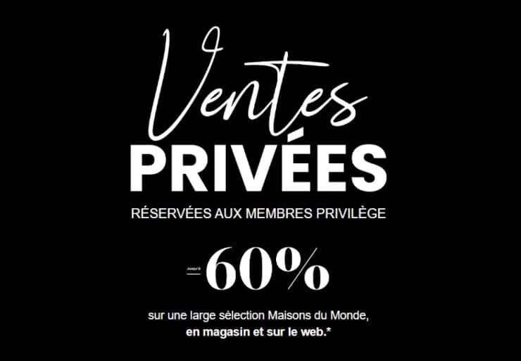 Ventes privées Maisons du Monde novembre 2024 : le Black Friday avant l