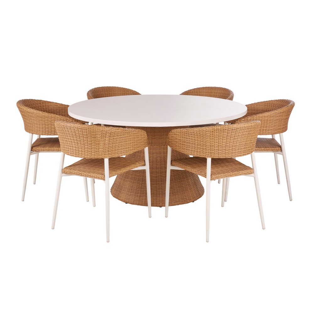 table-chaise-pierres-resine