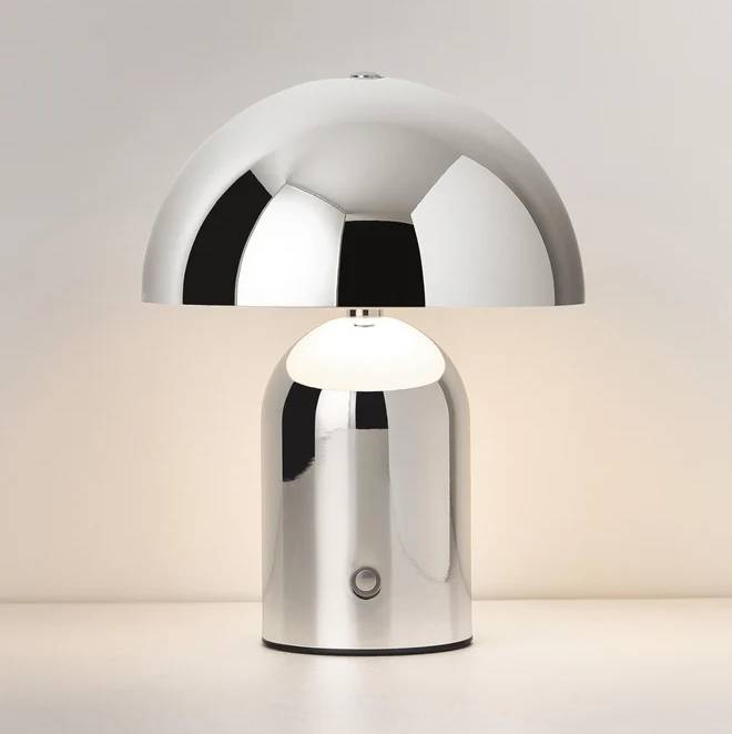lampe-chrome-champignon