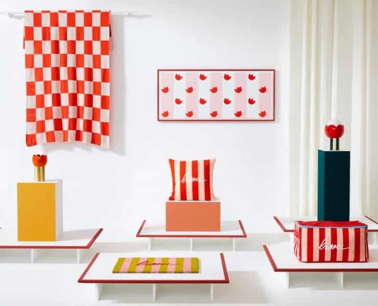 Les différents éléments de la collaboration Leroy Merlin x Mathilde Cabanas. Source photo : Leroy Merlin.